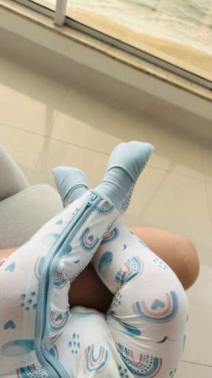 Pijama de Bambu com antiderrapante