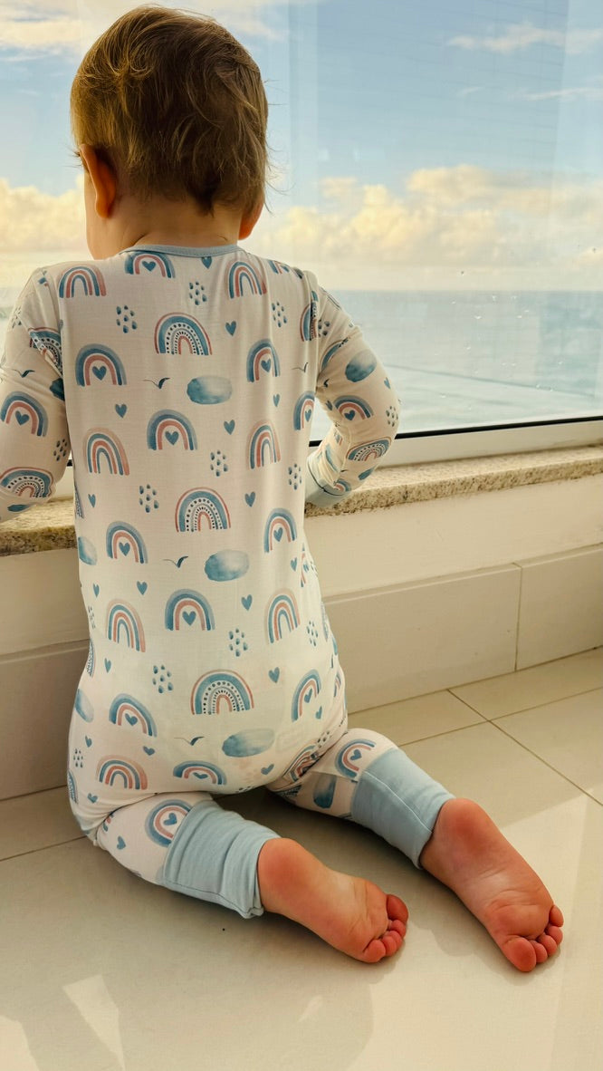 Pijama de Bambu com antiderrapante